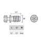 TZ03FZ Дюбель полкодержателя Zer0 М4euro 8,7 мм, цинк - 1