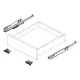 658-3035-00 Направляющие скрытого монтажа 3/4 открывание SoftClose установка замками 350 мм - 5