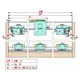 RAM.A38 Система раздвижных дверей RAM с демпфером (комплект для 3-х дверей) - 4