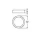 245-0654-261-00 Декор к петле MINI для стекла хром круглый - 1
