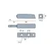915-7192-390-00 Держатель для толкателя Push Latch MC, короткий, черный - 1