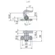927-9823-370 Крючок левый для замка Push Esp Lock, коричневый - 1