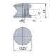 981-4862-251 Ручка-кнопка для замка Push Lock/ Push Esp Lock, никель (B2020041) - 1