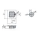 980-4775-250 Розетка Квадратная 13/16/19 мм цилиндра замка Push Lock/ Push Esp Lock, никель матовый - 1