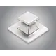 980-4775-250 Розетка Квадратная 13/16/19 мм цилиндра замка Push Lock/ Push Esp Lock, никель матовый - 2