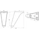 Валмакс Опора нерегулируемая X 038.120  RAL 9005 черный матовый ТЗ - 1