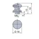 981-4857-210 Ручка-кнопка Мини 16 для замка Push Lock Mini, хром матовый (B2021331) - 1