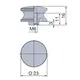 981-4861-210 Ручка-кнопка Миди 16 для замка Push Lock Mini, хром матовый (B2022043) - 1