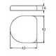 245-4234-250-N1 Заглушка Titus на чашку петли ST и Basic, пластик никель - 1