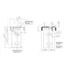 59CFG0071016020 Перекладина для кухонного корпуса B1000 F16 ZN - 3