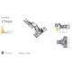 702-0DK4-054-00 Петля T-Type 110/45/17 мм с cистемой ускоренной сборки Easy-fix - 3