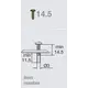 700-0NE0-650-00 Монтажная планка петли T-type F0 мм крест. с шурупами 4,5x15 мм - 5