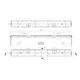 59CFG0074016020 Перекладина для кухонного корпуса B400 F16 ZN - 3