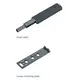 915-0X59-383-00 Толкатель Push Latch TeraBlack с прямой пластиной СНЯТ С ПРОИЗВОДСТВА