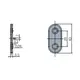 360-1230-956-00 Соединительная планка фасада TeraBlack 43 мм - 2