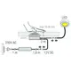 Z-CT-PLD38-02W Выключатель под столешницу с блоком питания 38W - 2