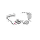 ZZ-KLIP-2-30K-01W Комплект светильник LED KLIPS металлический 3000К (2 шт.), ножной выключатель, блок питания - 10