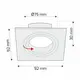 COSTA-SN-01 Комплект светильник COSTA (без LED) + розетка GU10, сталь матовая - 4