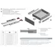 Направляющие скрытого монтажа ГТВ с доводчиком, 3D 450мм PB-3D0SHX18-450-H - 2