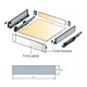 656-8053-511-00 Панель фронтальная внутренняя 1200 для ящиков Tekform slimline+ DW70/145/182, белый - 1