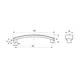 Ручка-скоба FS-035 128 золото - 2