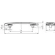 Ручка-скоба FS-160 096 Cr глянцевый - 2