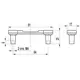 Ручка-скоба FS-125 064 Cr глянцевый - 2