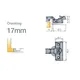 701-0DS4-668-00 Петля T-type Noir Glissando с доводчиком 110/48/17 мм и cистемой ускоренной сборки Easy-fix - 2