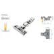 701-0CP0-054-00 Петля с доводчиком T-type Glissando 110/52/9 мм - 4