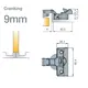 701-0CS0-068-00 Петля T-type Noir Glissando с доводчиком 110/48/9 мм - 6