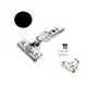 701-0E66-668-00 Петля T-type Noir Glissando с доводчиком 110/48/9 мм, 30 градусов и cистемой ускоренной сборки Easy-fix