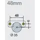 701-0B10-961-00 Петля T-type-i TeraBlack Glissando 110/48/17 45 гр - 16