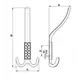 Крючок FK-010 020 жемчужный Ni - 2