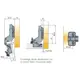701-0DP0-054-00 Петля с доводчиком T-type Glissando 110/52/17 мм - 12