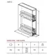 002i.SIGE.500.150 Корзина выдвижная, глубина 500 мм, шкаф 150мм - 1
