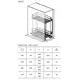 003G.400 Корзина выдвижная, для бутылок, шкаф 400мм - 1