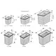 5070.90.41514 Контейнер для мусора 13 л 306*180*310 мм (dark grey) Eins2vier Ninka - 8