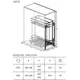 007G.400 Корзина выдвижная, для хлеба и бутылок, шкаф 400мм - 1