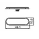 728-1287-956-00 Крышка на петлю Titus T-type TeraBlack 110/0 мм, 5 мм, 9 мм, 17 мм - 2
