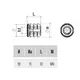 BU10PN Футорка d10х13 мм, пластик - 1