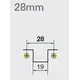 950-0464-050-00 Петля B-Type 110/28/0 мм для алюм. профиля - 16