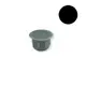 Заглушка для навеса 8 мм, черный арт.1110.080.03