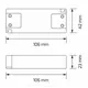 Блок питания LED STANDARD PLUS 16W 12VDC, белый провод 4 м, ручной выключатель, разветвитель 6 гнезд арт.U12-016-SP-2B1-206B - 30
