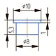Заглушка D=8 мм (вишня) - 9
