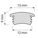 Профиль для LED  ленты PVC COVER (пластиковый) арт.PROFIL-COVER-OP-5M - 8
