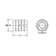 Футорка серии 153, M6, 12х8мм, пластик арт.153-BU61-1108-WH - 4