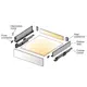 Выдвижной ящик с тонкой стенкой Titus Tekform slimline DW70 450 мм, цвет антрацит. Арт: 655-8E45-185-00 - 58