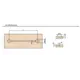 Выравниватель фасадов мебели Metalimpex 2340 мм коричневый. Арт: 661.2340.02 - 10
