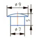 Заглушка D=7 мм (груша) - 11