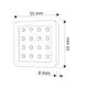 Комплект светильник LED SQUARE 2 (3 шт + блок питания) 3000К, провод 2 м, алюминий арт.ZSQUARE-3P-AL-BC-02W - 19